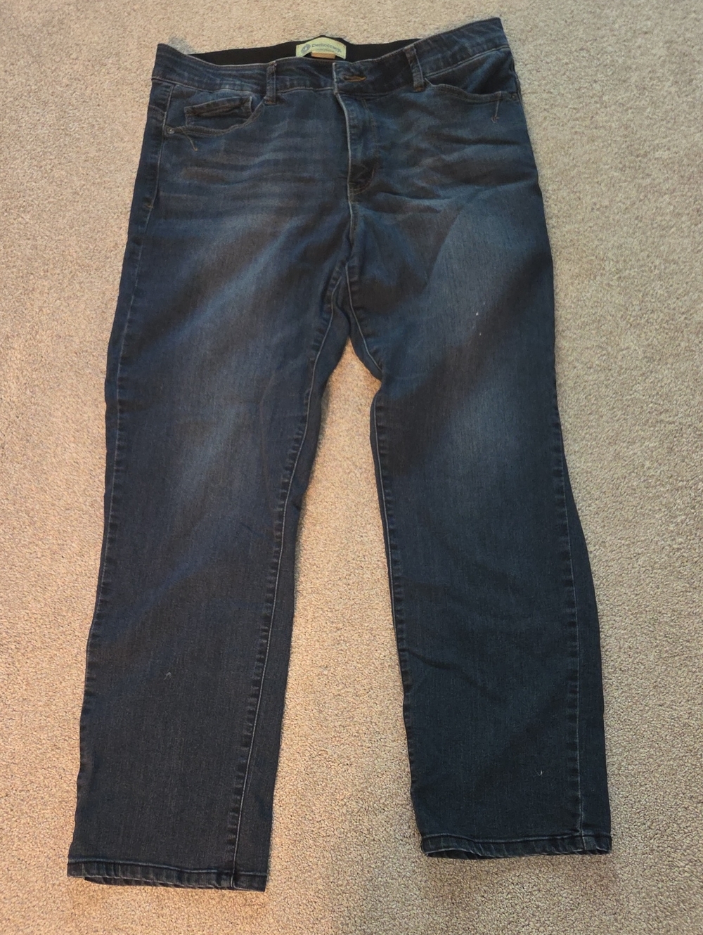 Democracy Men's Dark Indigo Relaxed Straight Jeans